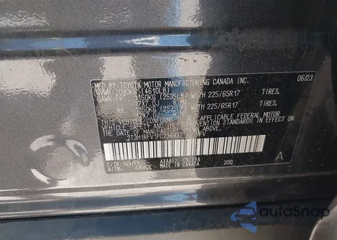 2023 Toyota Rav4 Le из США, поврежденный, VIN 2T3H1RFV1PC236932